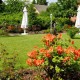 Der idyllische Biergarten im Gasthaus Dehne