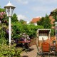 Der idyllische Biergarten im Gasthaus Dehne