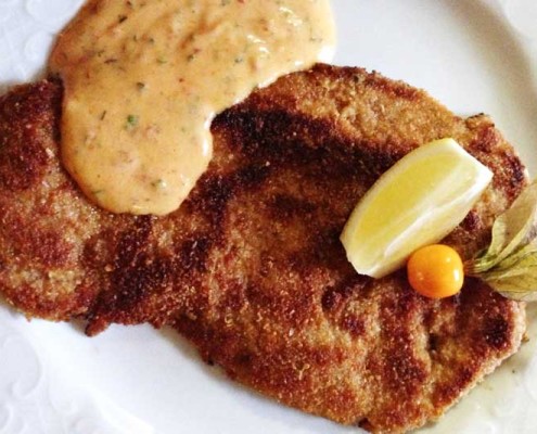 Schweineschnitzel Sambal Olek